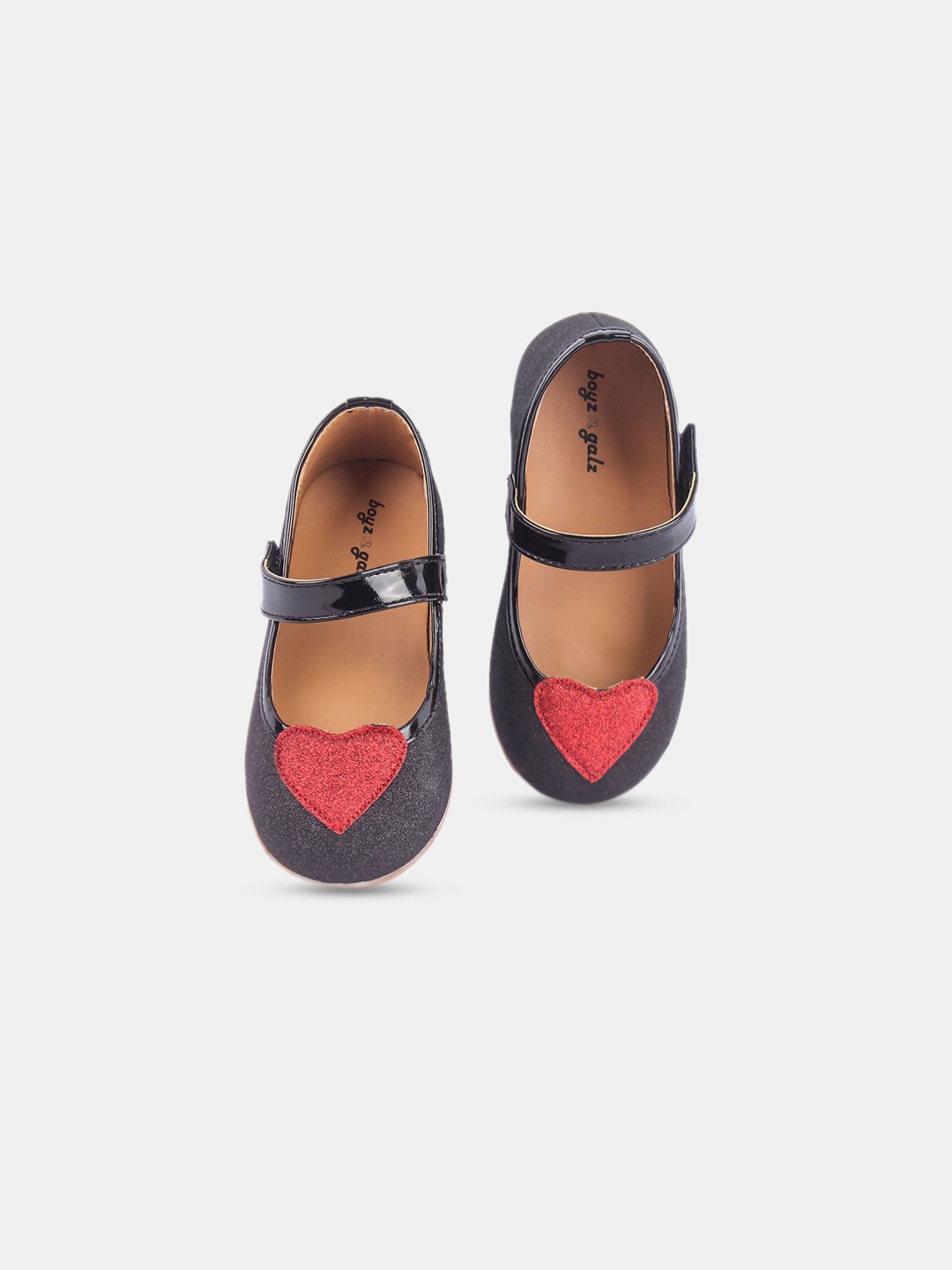 

Hopscotch Girls Black Textured Ballerinas Flats
