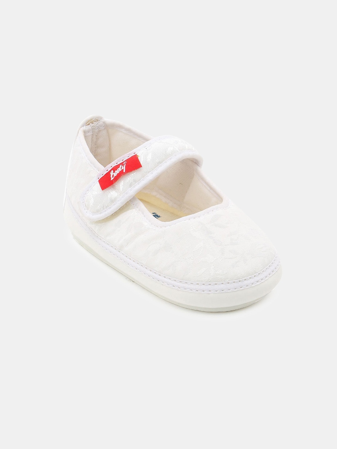 

Hopscotch Girls White Embellished Ballerinas with Buckles Flats