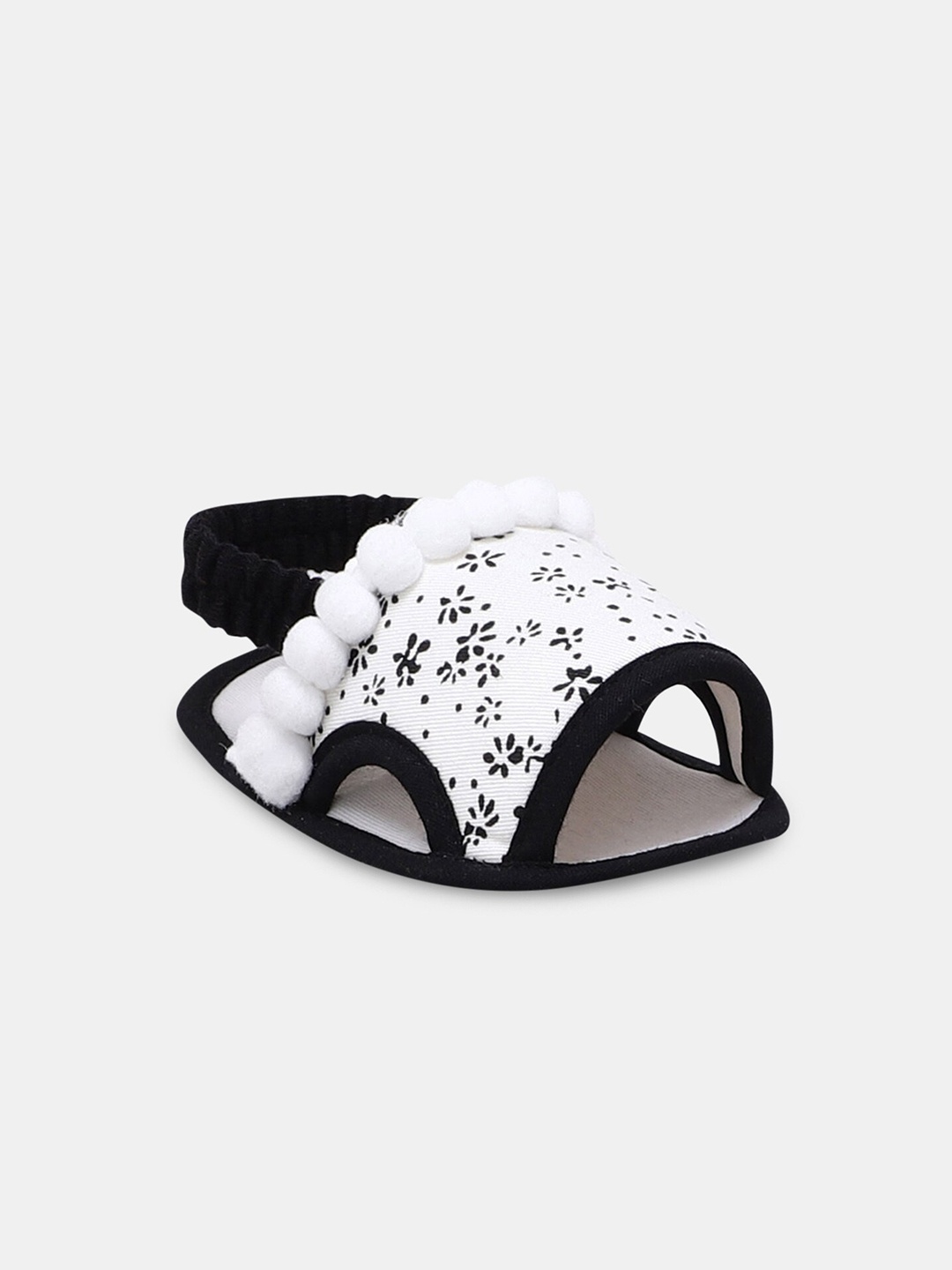 

Hopscotch Girls Black & White Comfort Sandals