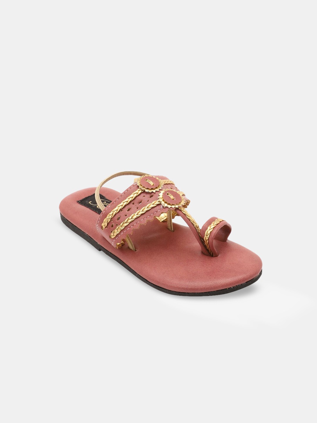 

Hopscotch Girls Purple Embellished One Toe Flats