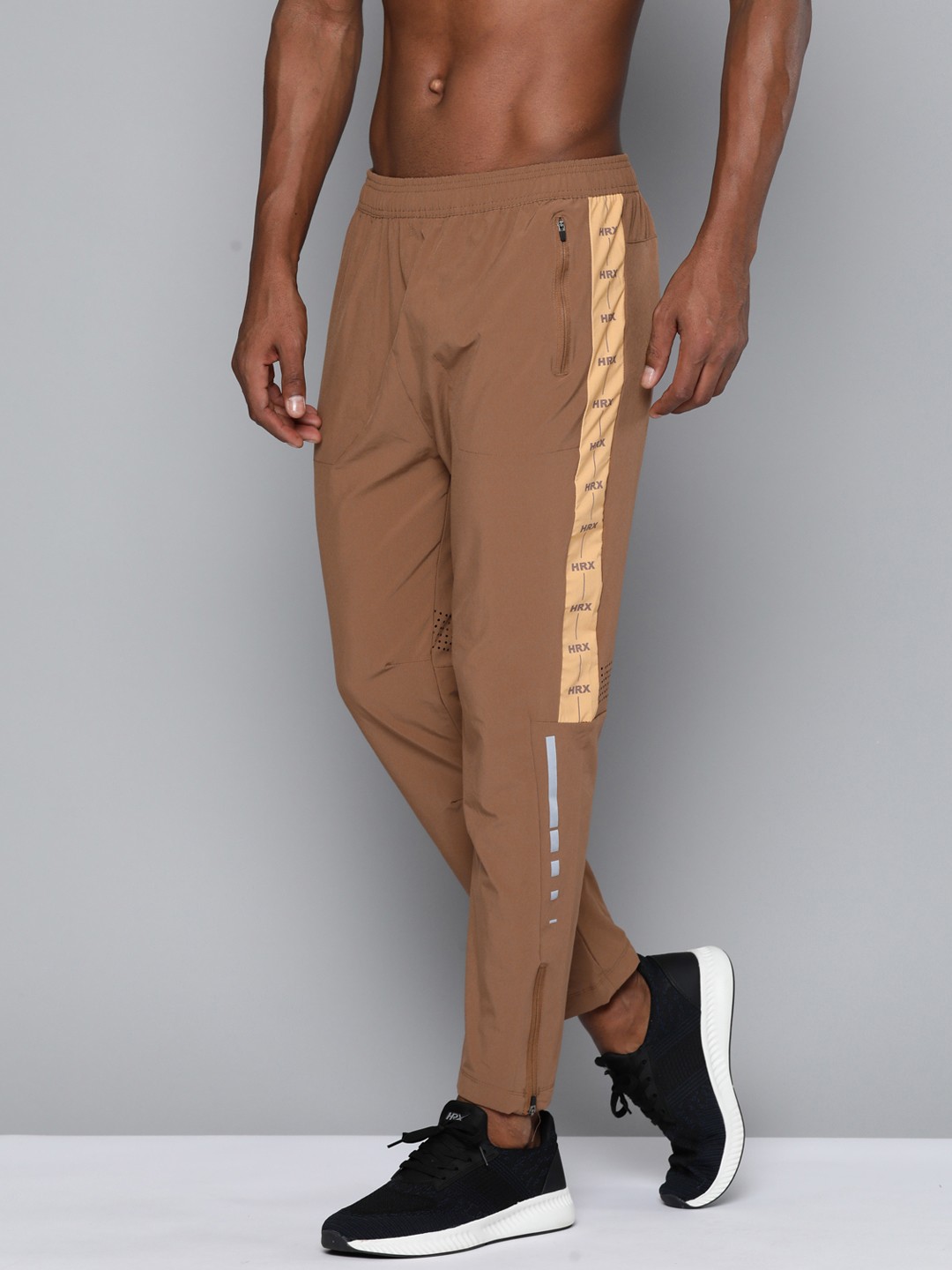 

HRX by Hrithik Roshan Men Printed Track Pant, Brown