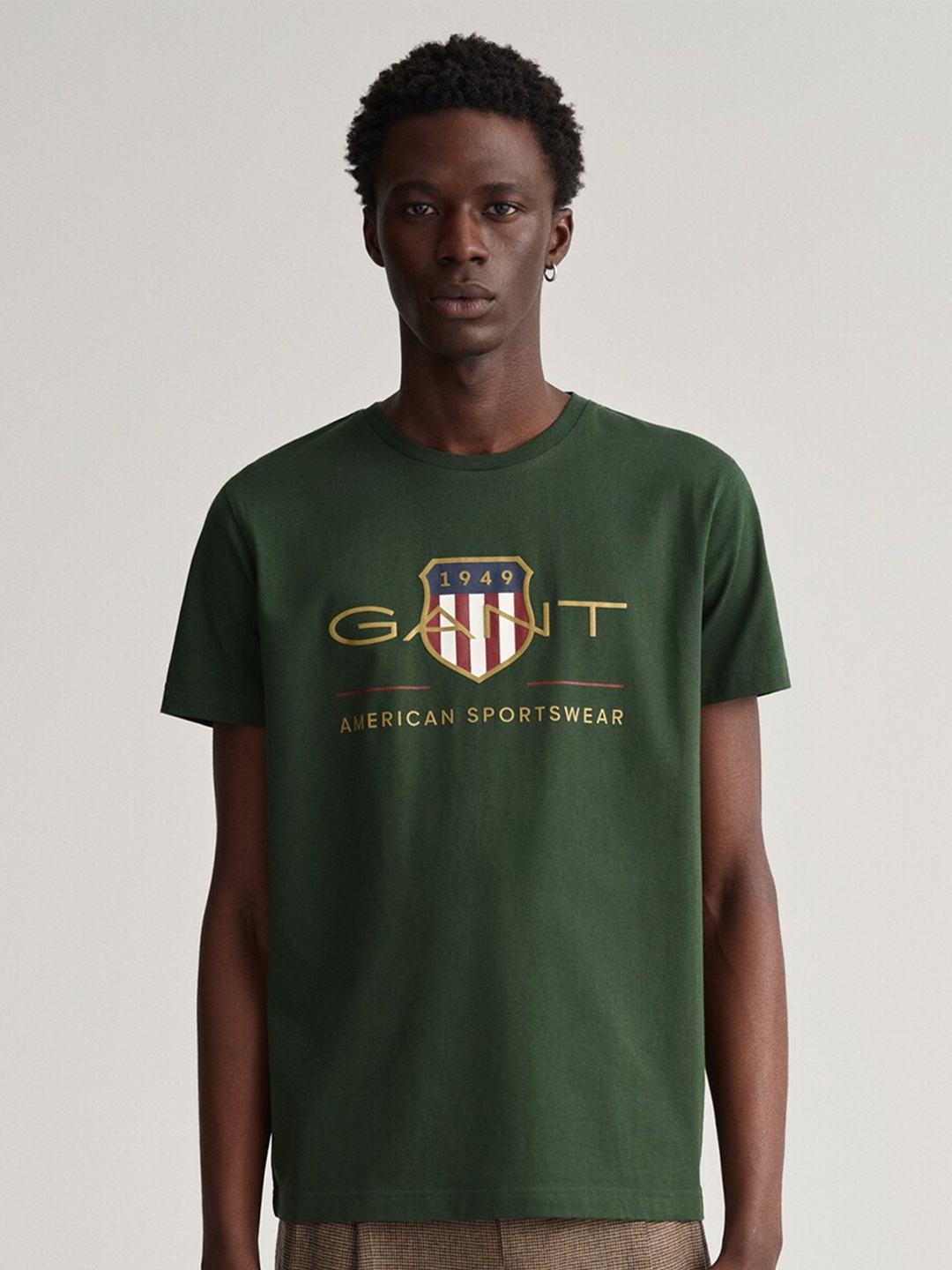 

GANT Men Green Typography T-shirt