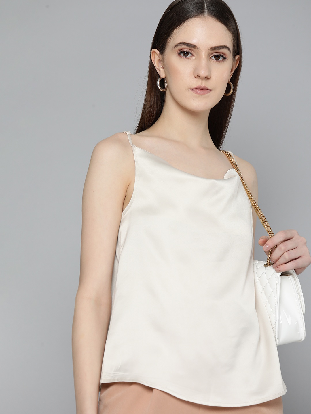 

Chemistry Satin A-Line Top, Cream