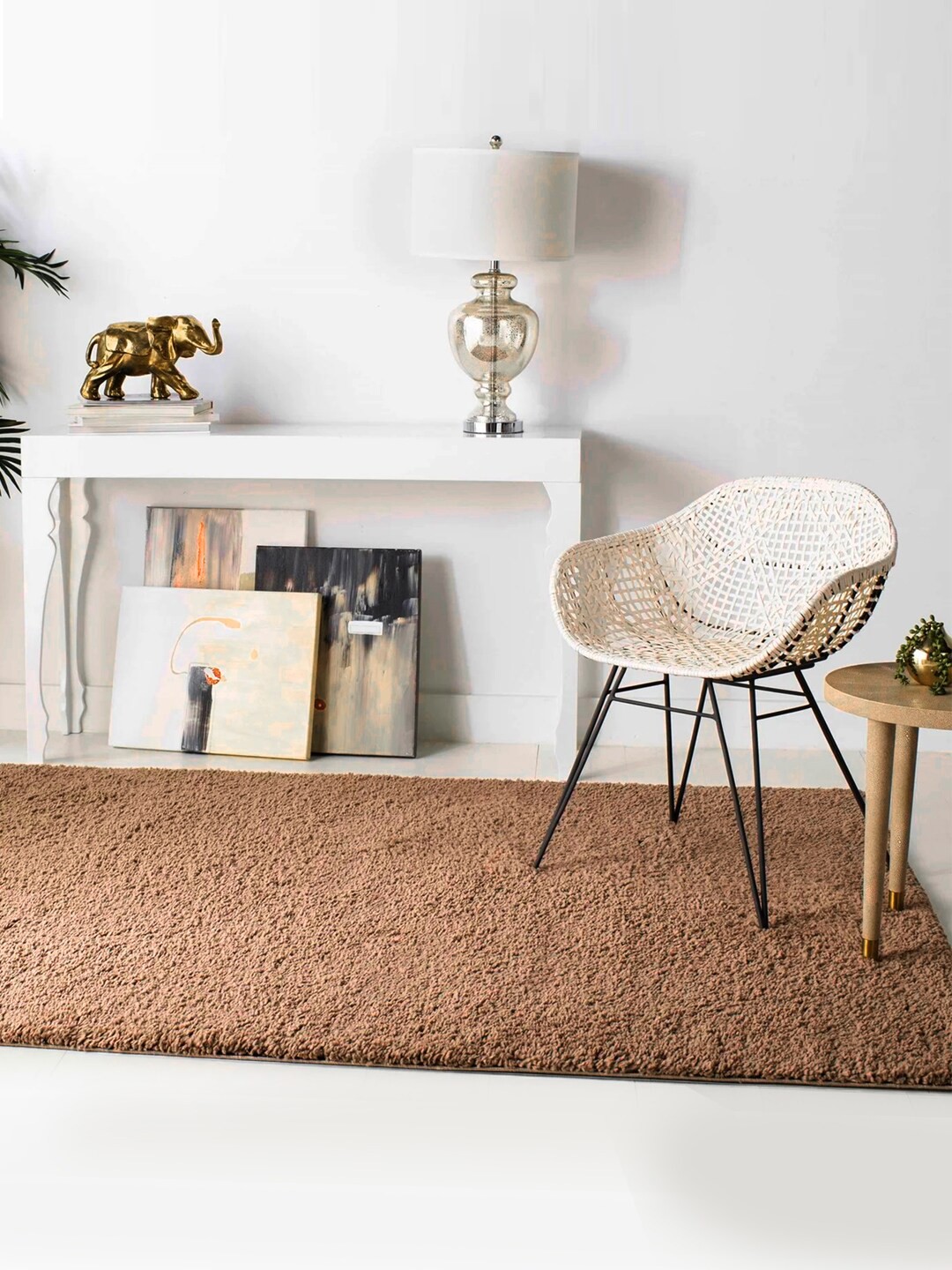 

Nautica Beige Solid Polyester Rectangular Carpet, Off white