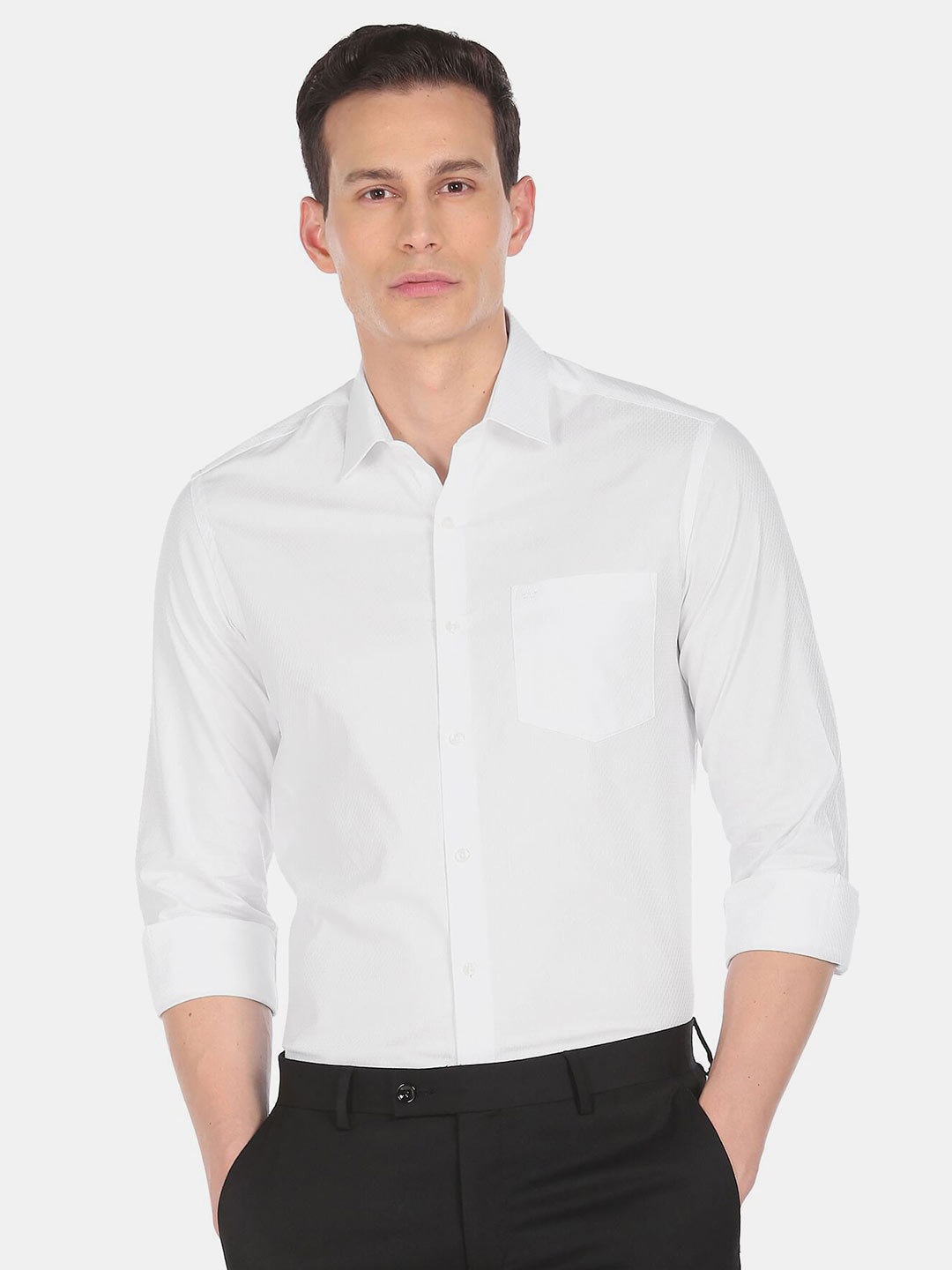 

Arrow Men White Slim Fit Formal Shirt