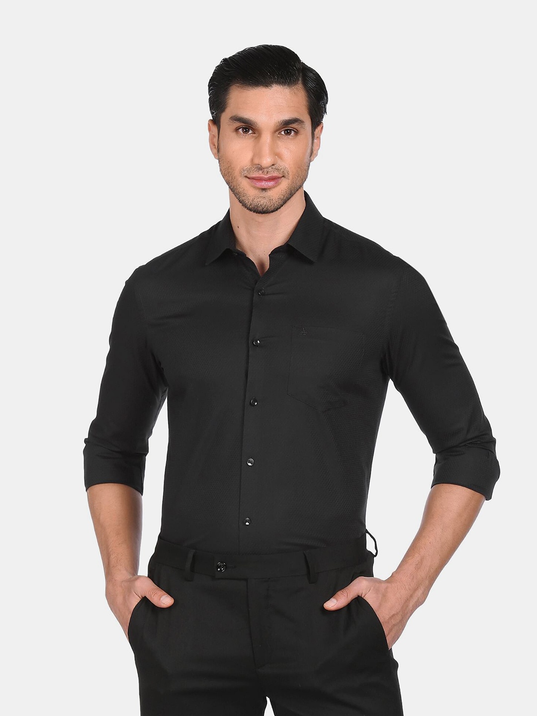 

Arrow Men Black Slim Fit Formal Shirt