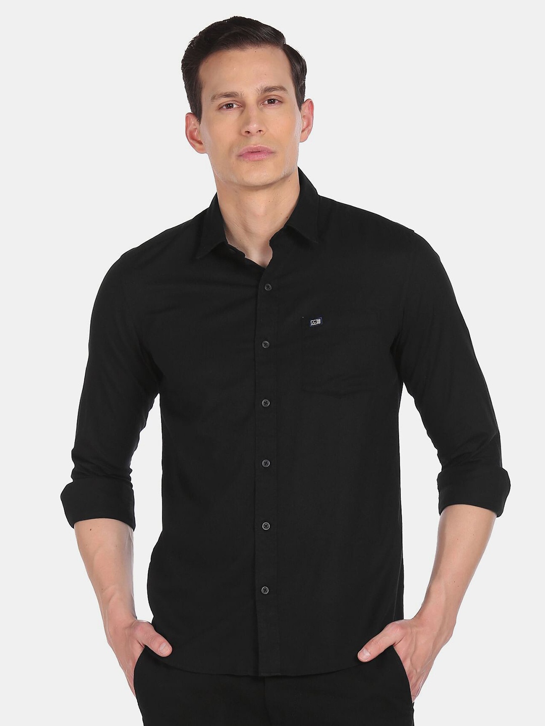 

Arrow Sport Men Black Slim Fit Casual Shirt