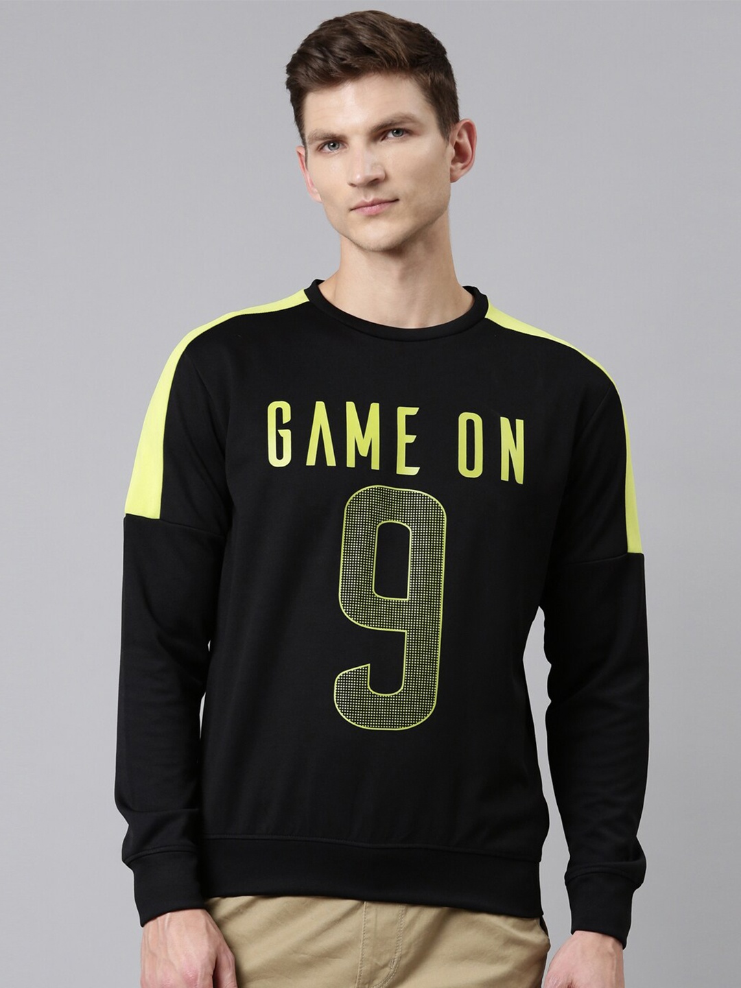 

Proline Active Men Black Printed Sweatshirt