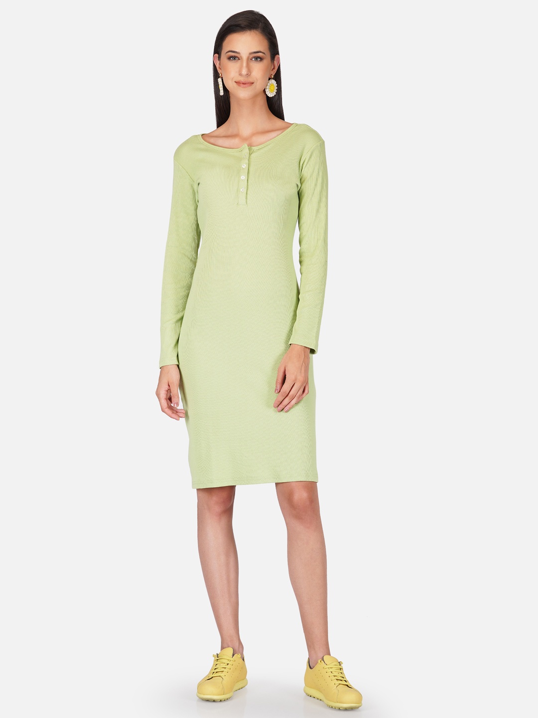 

Tinted Green Sheath Dress
