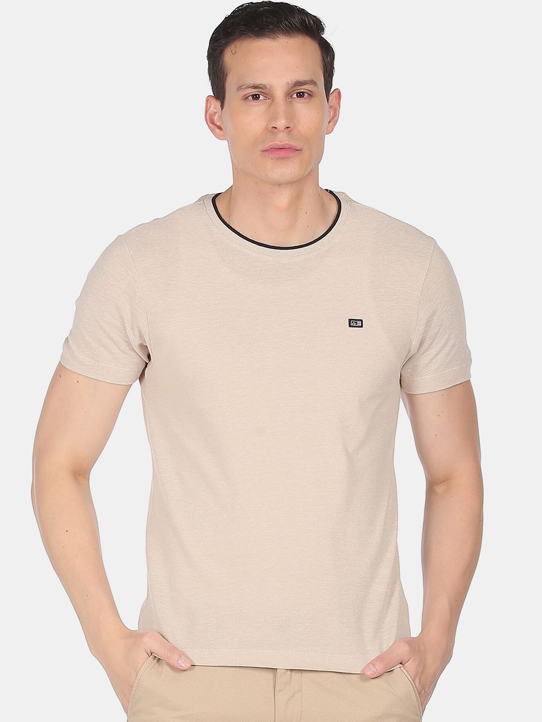 

Arrow Sport Men Beige T-shirt