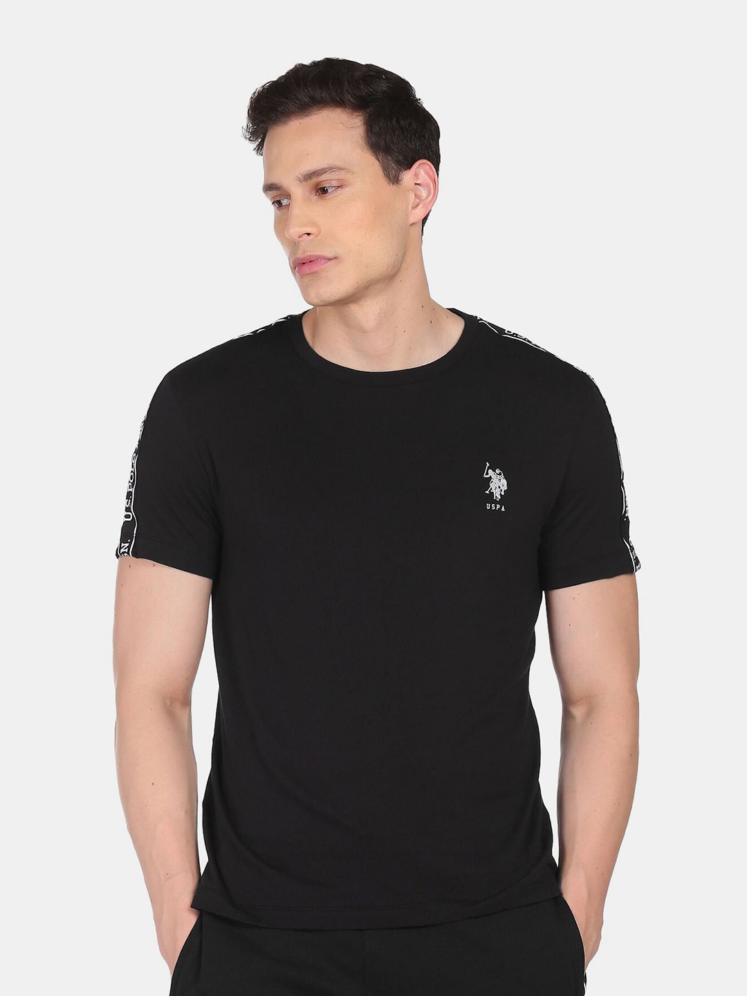 

U.S. Polo Assn. Men Black T-shirt
