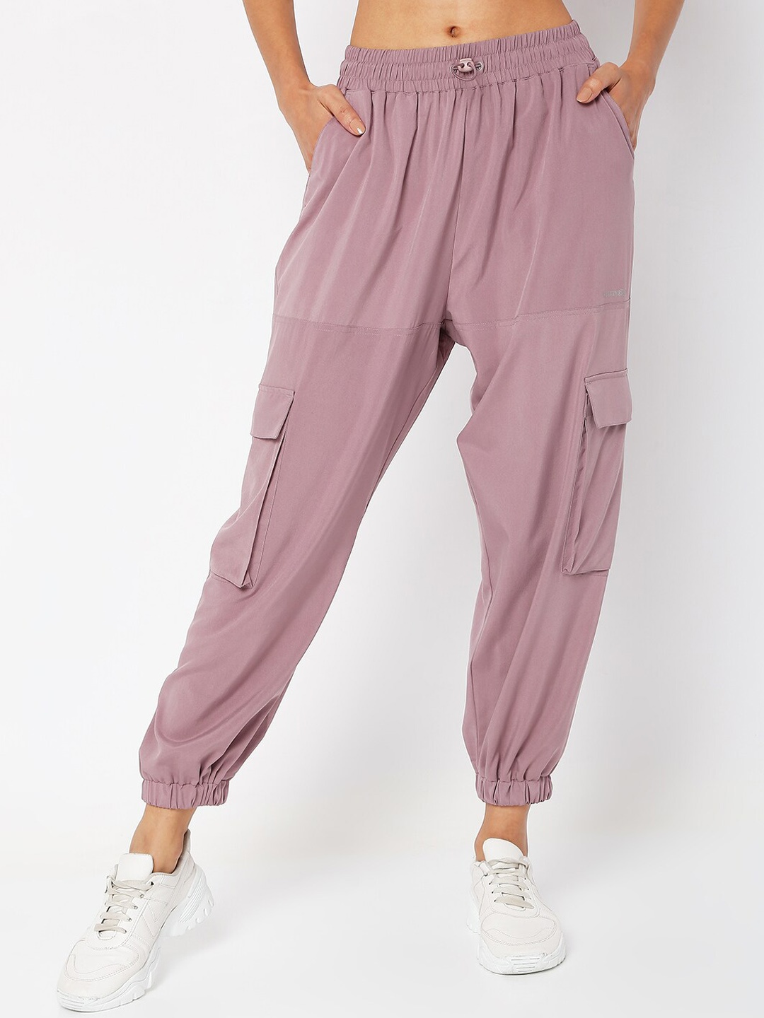 

Silvertraq Women Mauve Solid Joggers