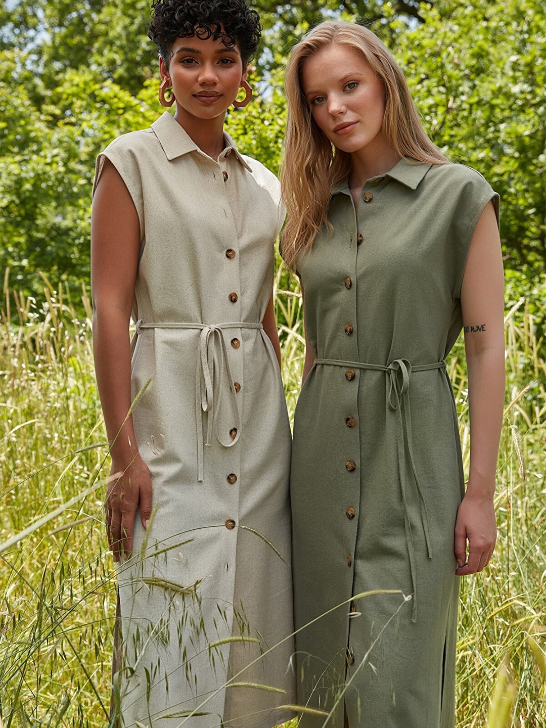 

Trendyol Khaki Shirt Dress