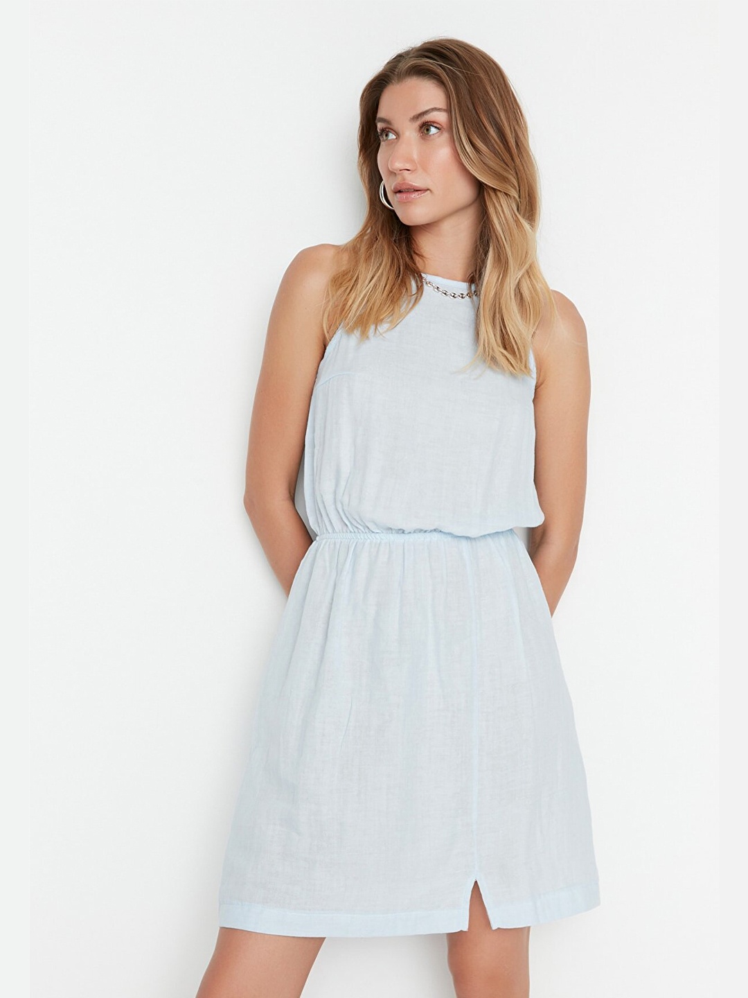 

Trendyol Blue Fit & Flared Dress