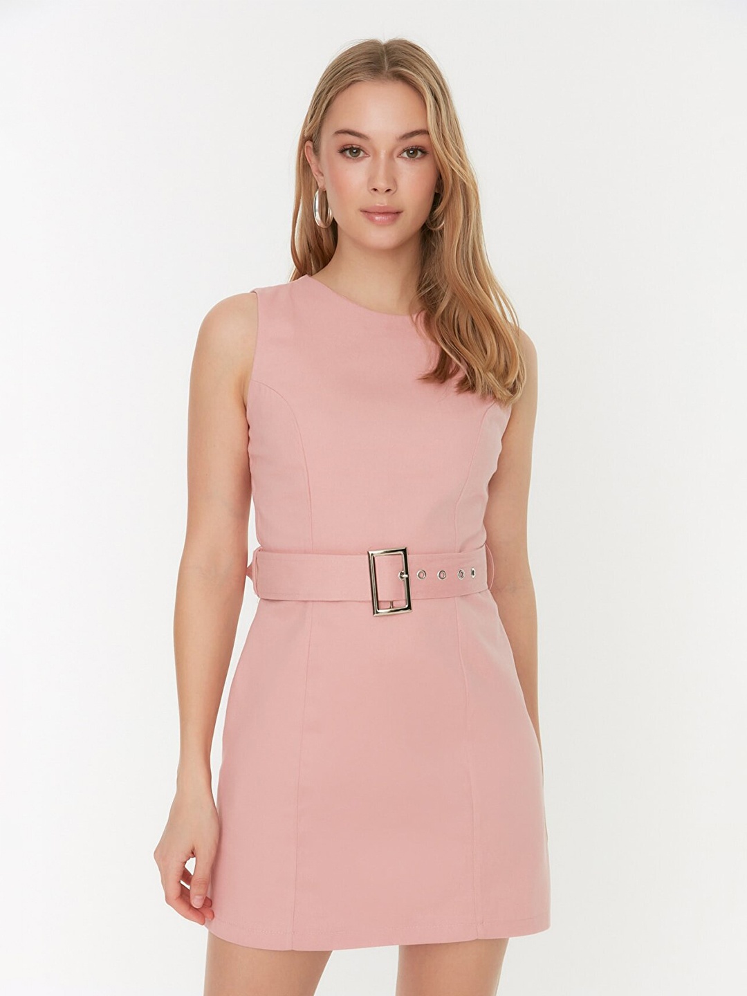 

Trendyol Rose Sheath Mini Dress With Belt