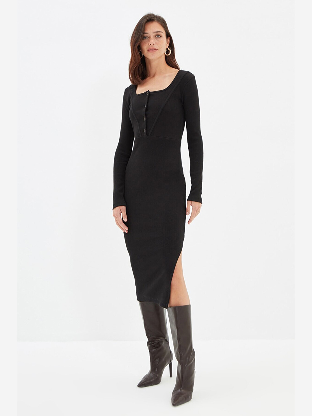 

Trendyol Black Bodycon Midi Dress