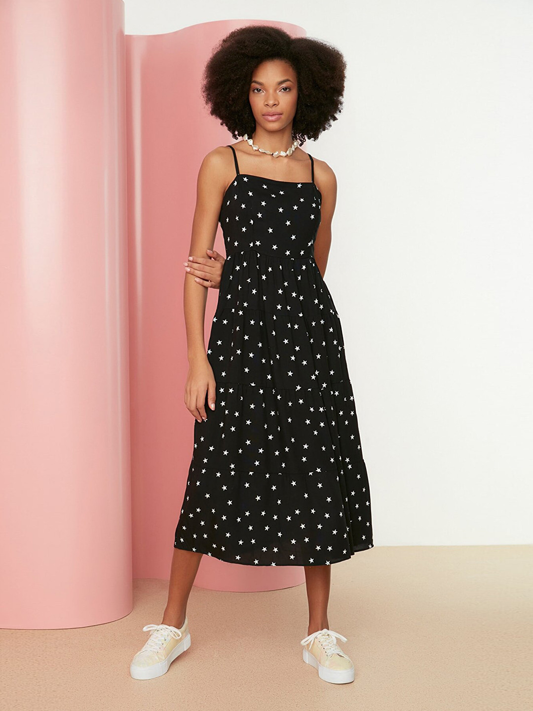 

Trendyol Black A-Line Midi Dress