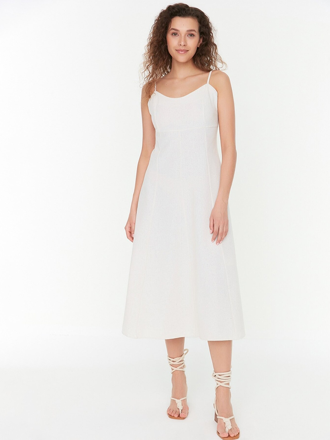 

Trendyol Off White Midi Dress