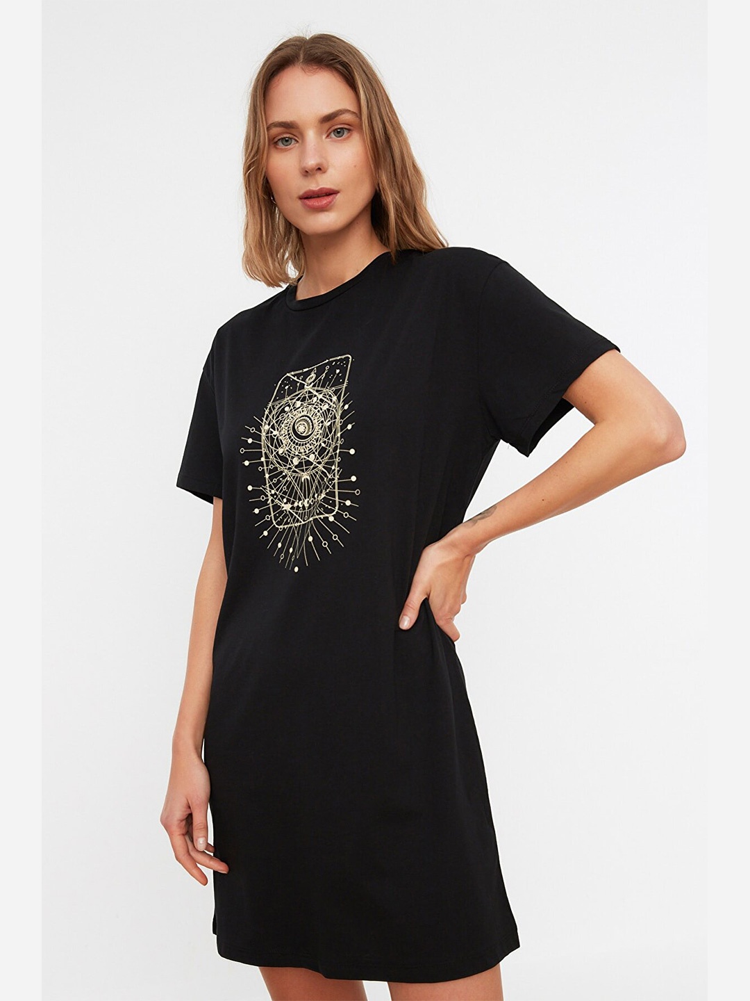 

Trendyol Black T-shirt Dress