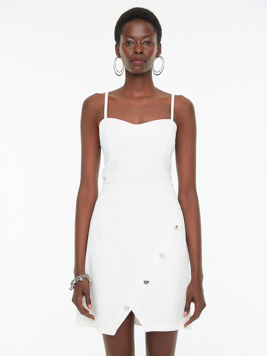 

Trendyol White Sheath Mini Dress