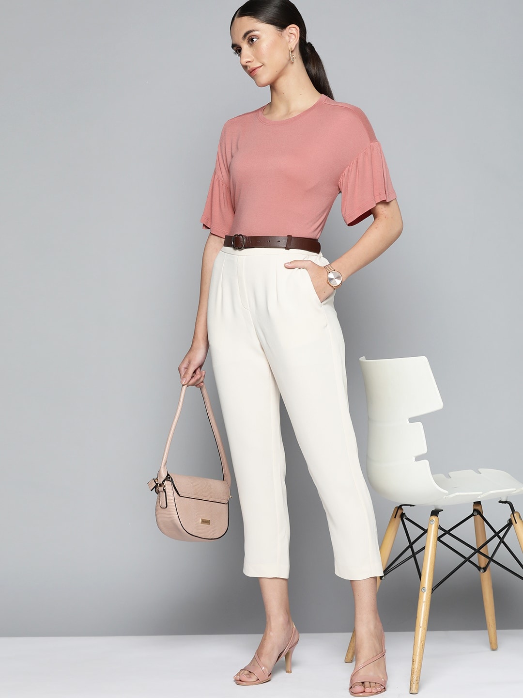

Chemistry Dusty Pink Solid Top, Rose