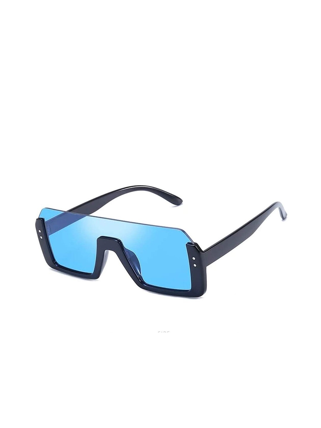

PHENOMENAL Unisex Mirrored Lens & Black Square Sunglasses ShahidKapoor-RefBlue_Sg-Blue