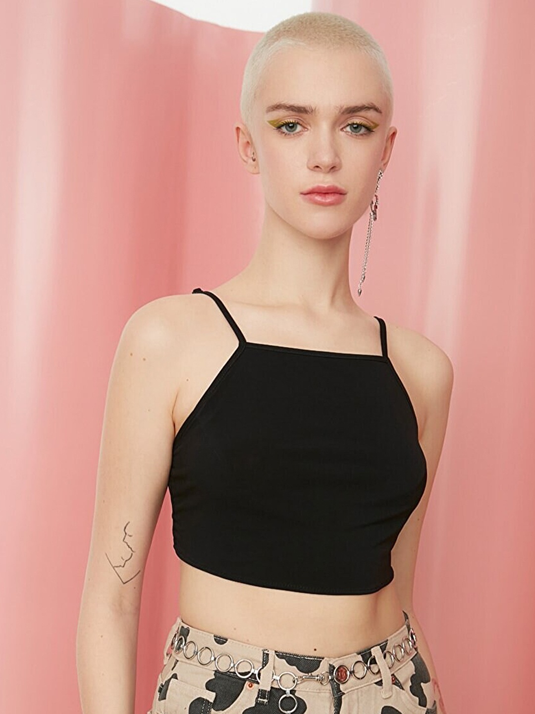 

Trendyol Black Tube Crop Top