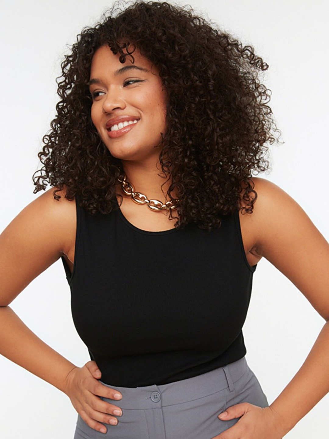 

Trendyol Women Black Tank Top