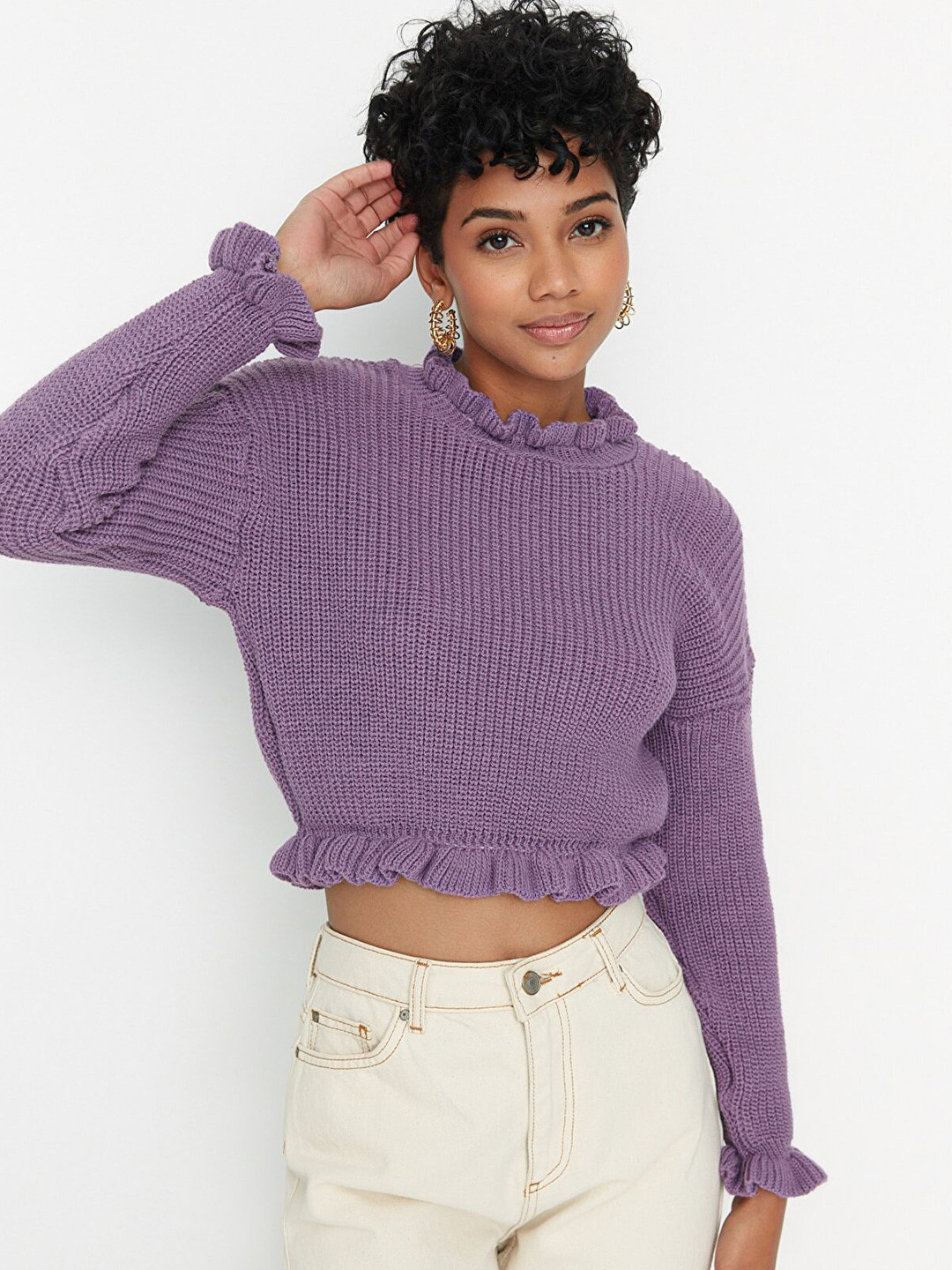 

Trendyol Women Violet Cardigan