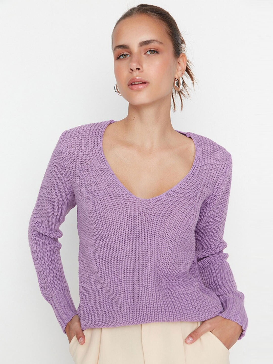 

Trendyol Women Violet Pullover