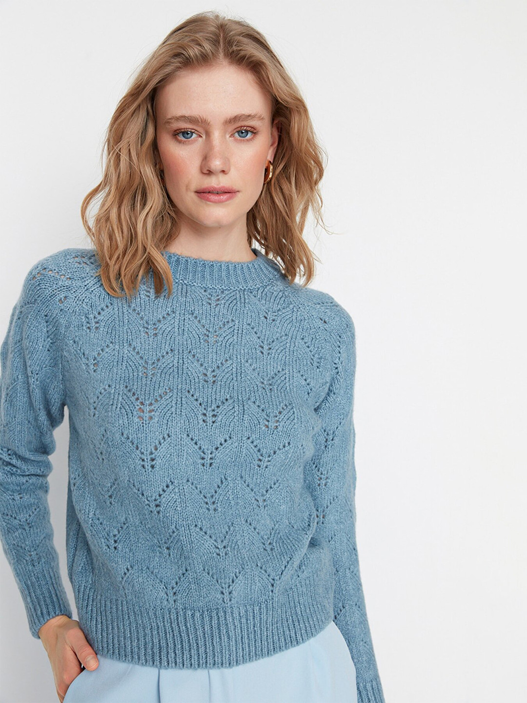 

Trendyol Women Blue Pullover
