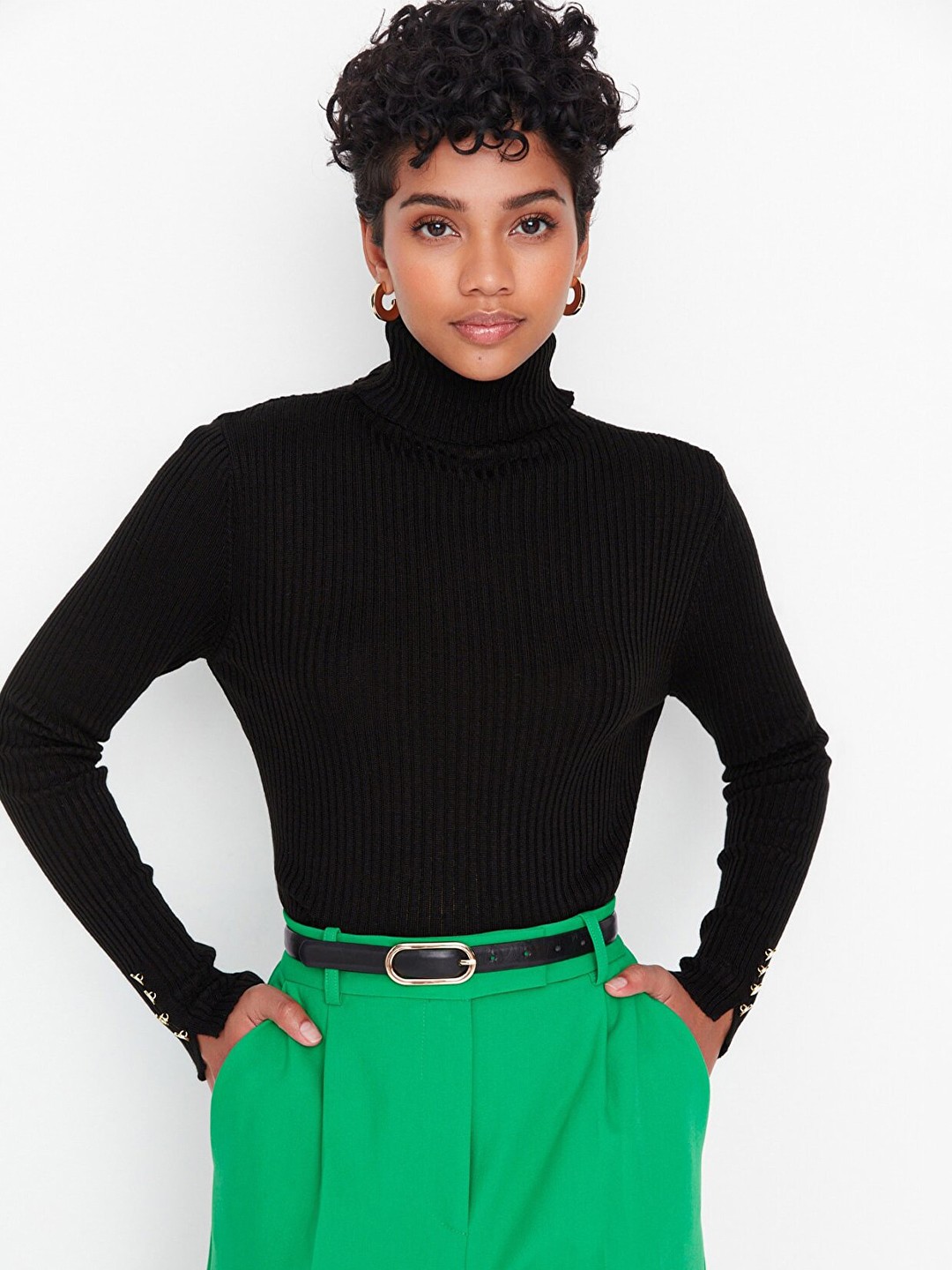 

Trendyol Women Black Pullover