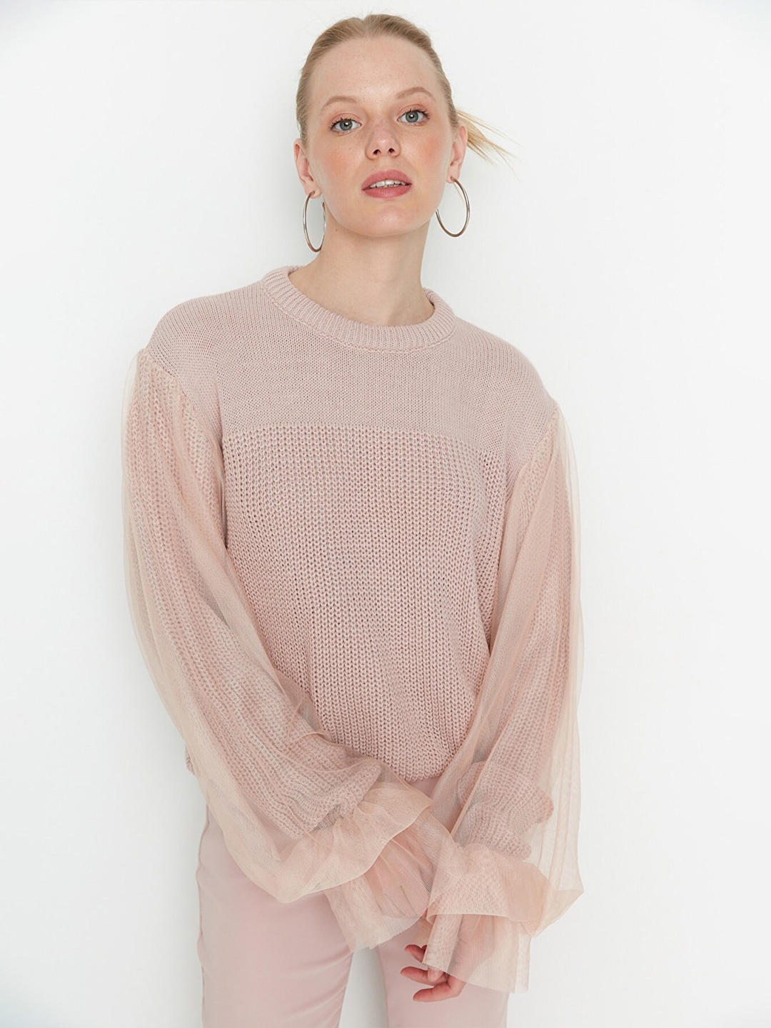 

Trendyol Women Pink Pullover