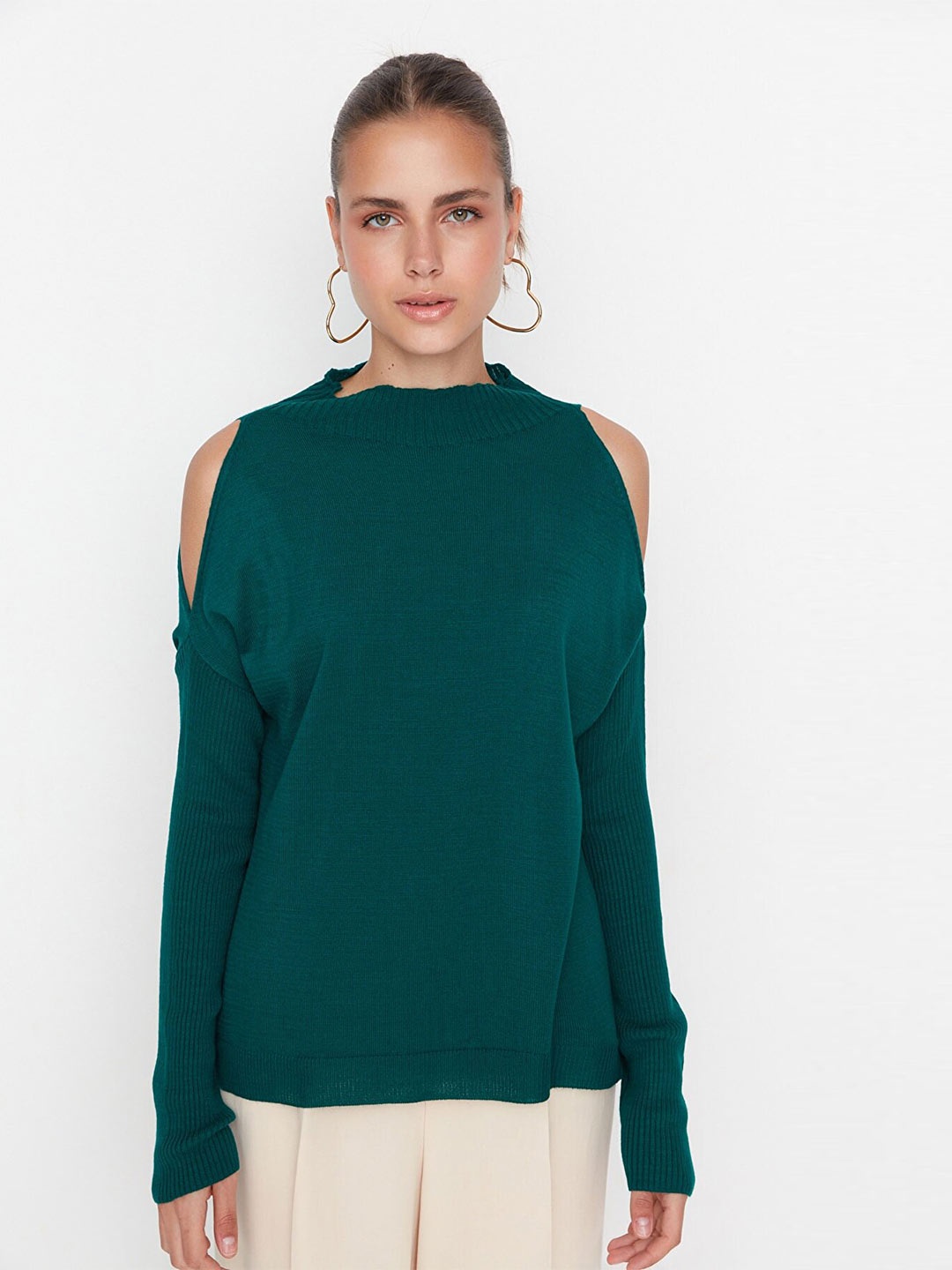 

Trendyol Women Green Sweater Vest