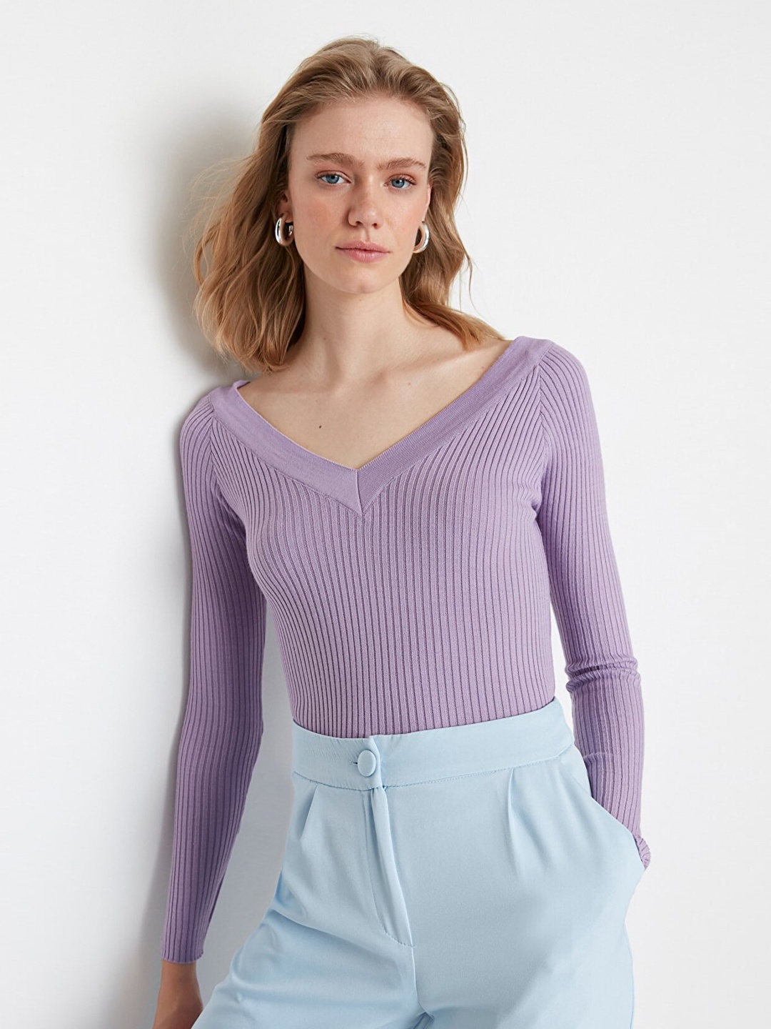 

Trendyol Women Violet Pullover