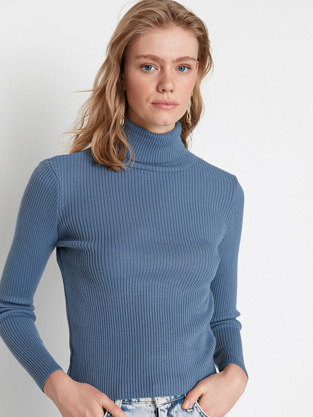 

Trendyol Women Blue Pullover