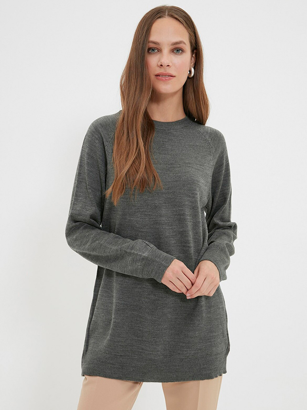 

Trendyol Women Grey Pullover