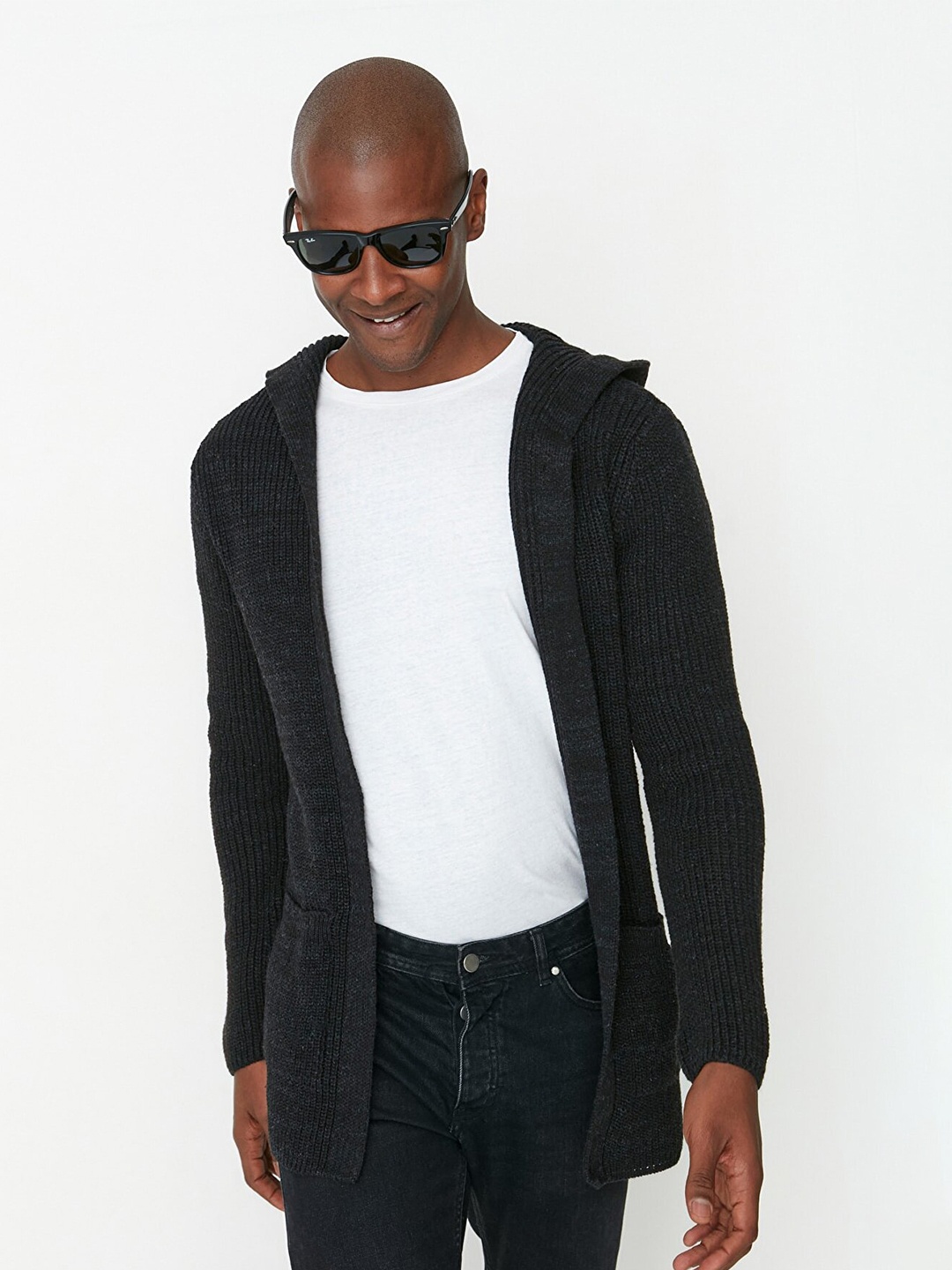 

Trendyol Men Black Cardigan