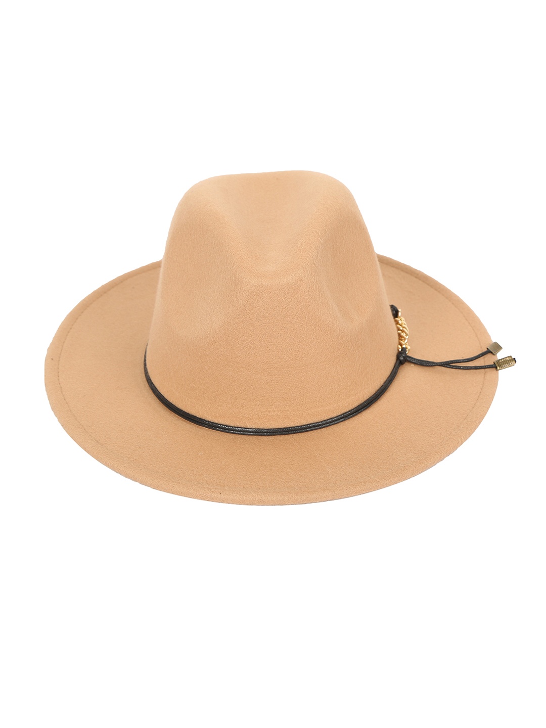 

FabSeasons Beige Colored Solid Trilby Top Hat