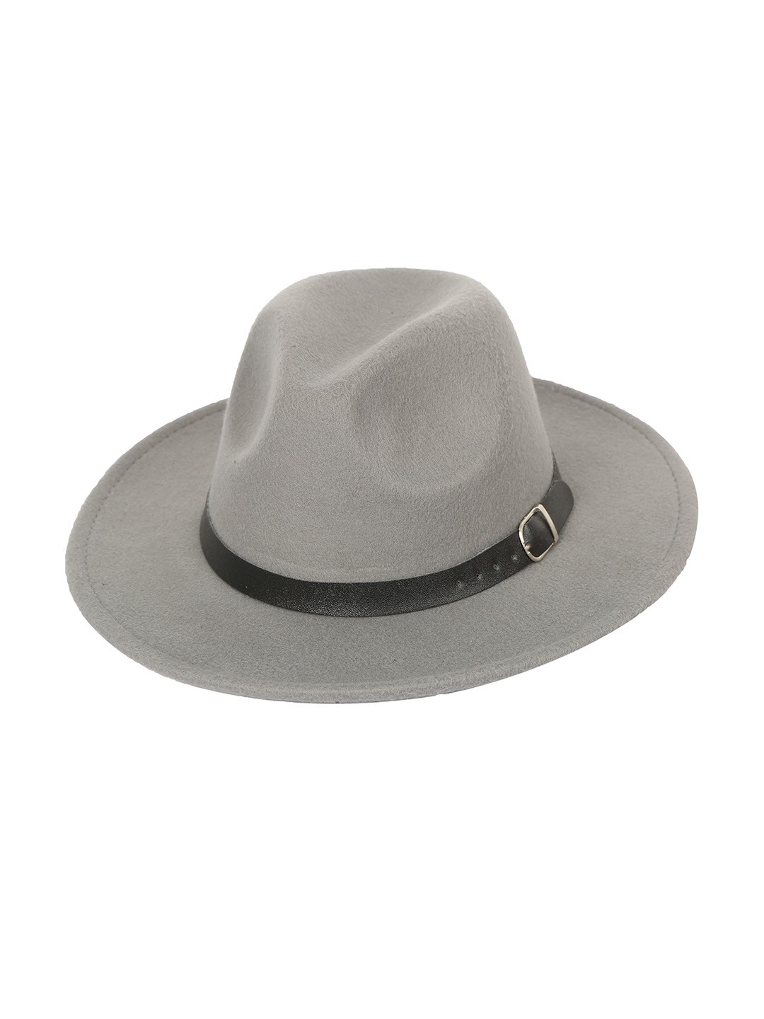 

FabSeasons Unisex Grey Solid Vintage Trilby Hat