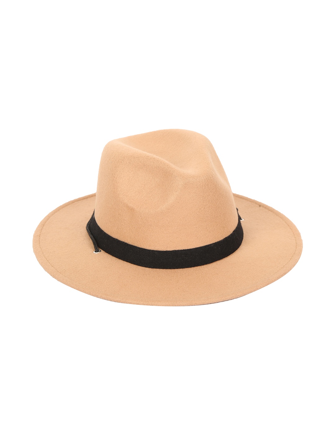 

FabSeasons Men Beige Solid Trilby Hat