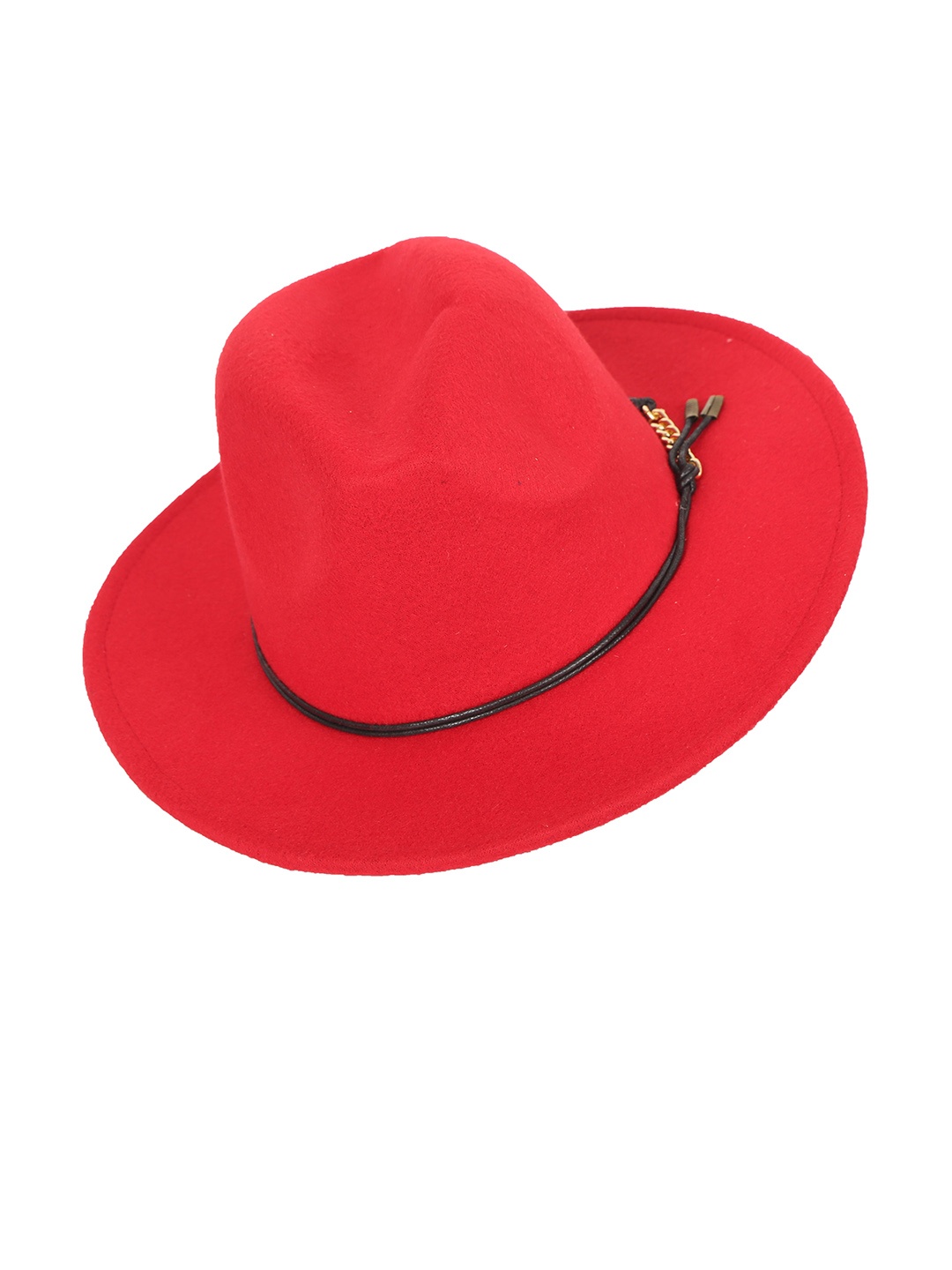 

FabSeasons Red Solid Trilby Top Hat