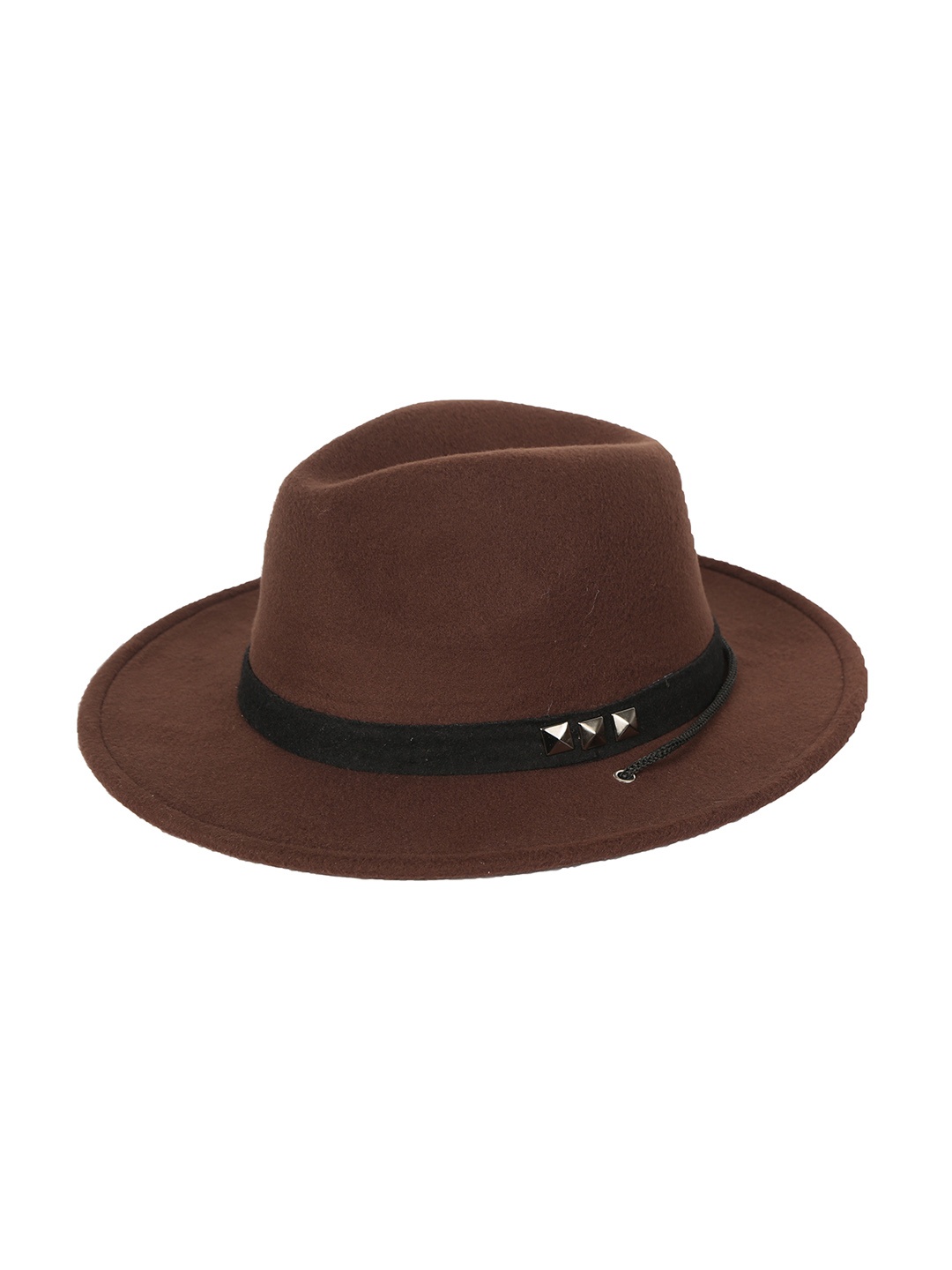 

FabSeasons Unisex Brown Solid Trilby Top Hat