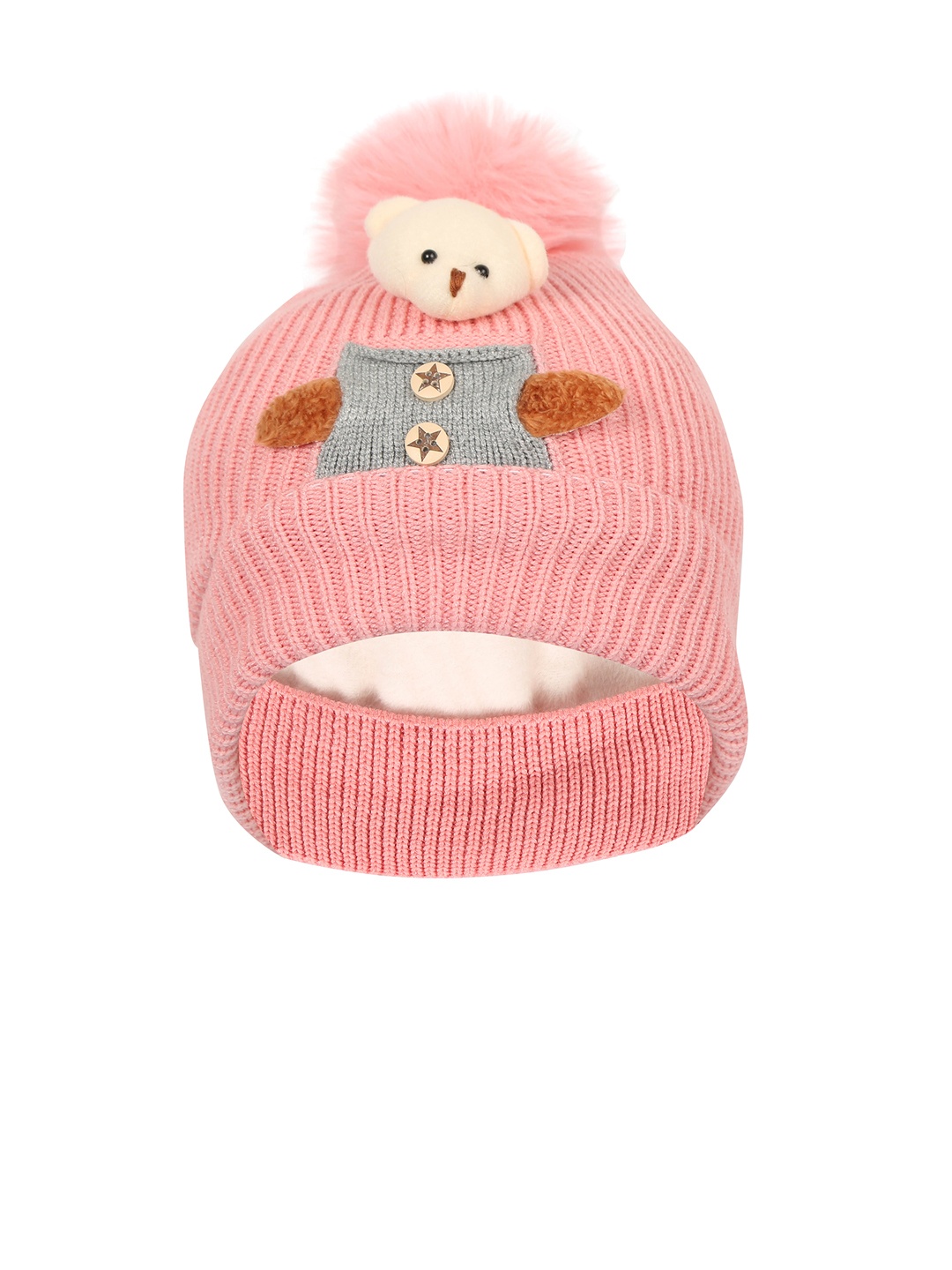 

FabSeasons Unisex Kids Pink Caps
