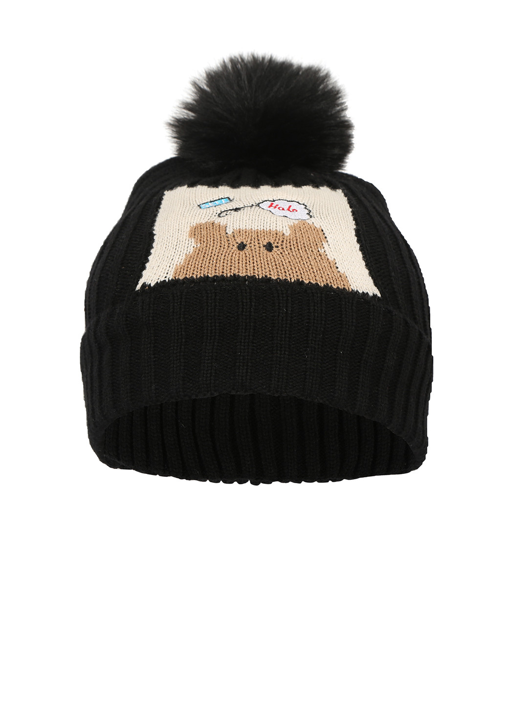 

FabSeasons Unisex Kids Black Cap