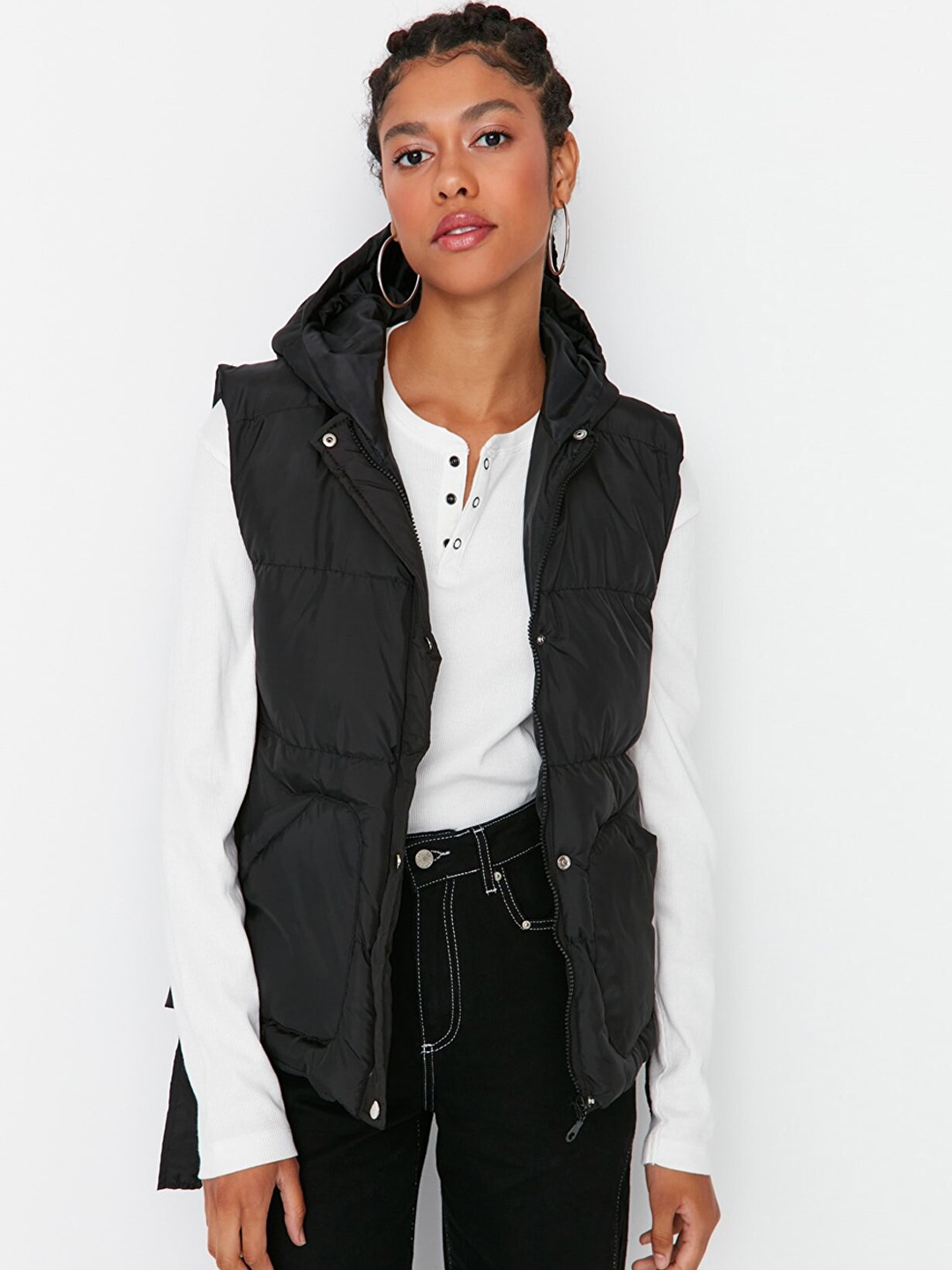 

Trendyol Women Black Padded Jacket