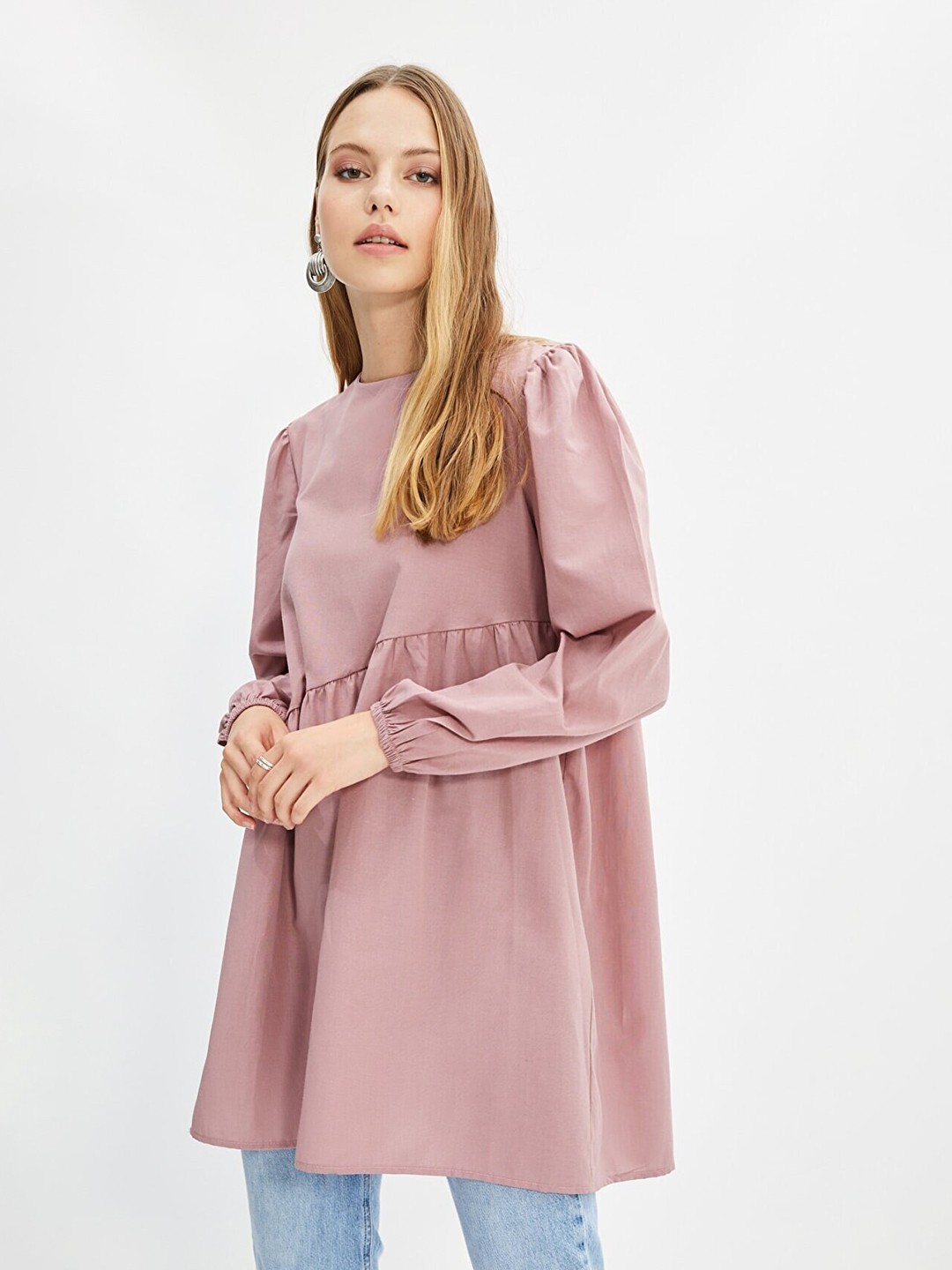 

Trendyol Women Rose Solid Tunic