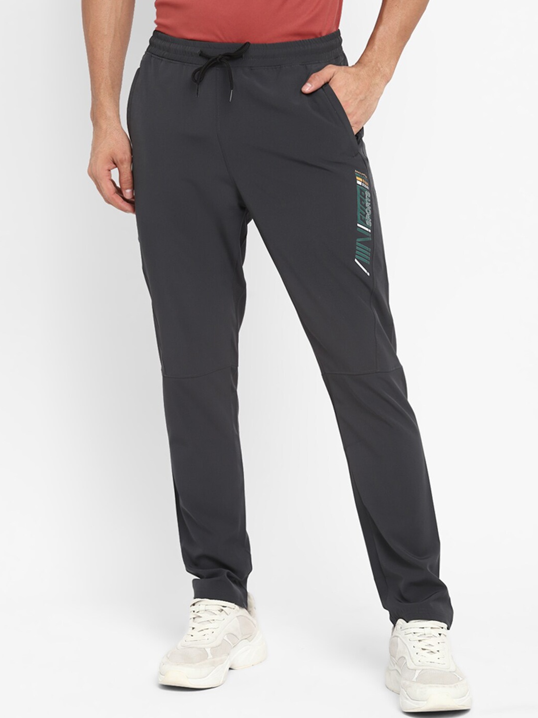 

FURO by Red Chief Men Grey Solid Cotton Track Pants
