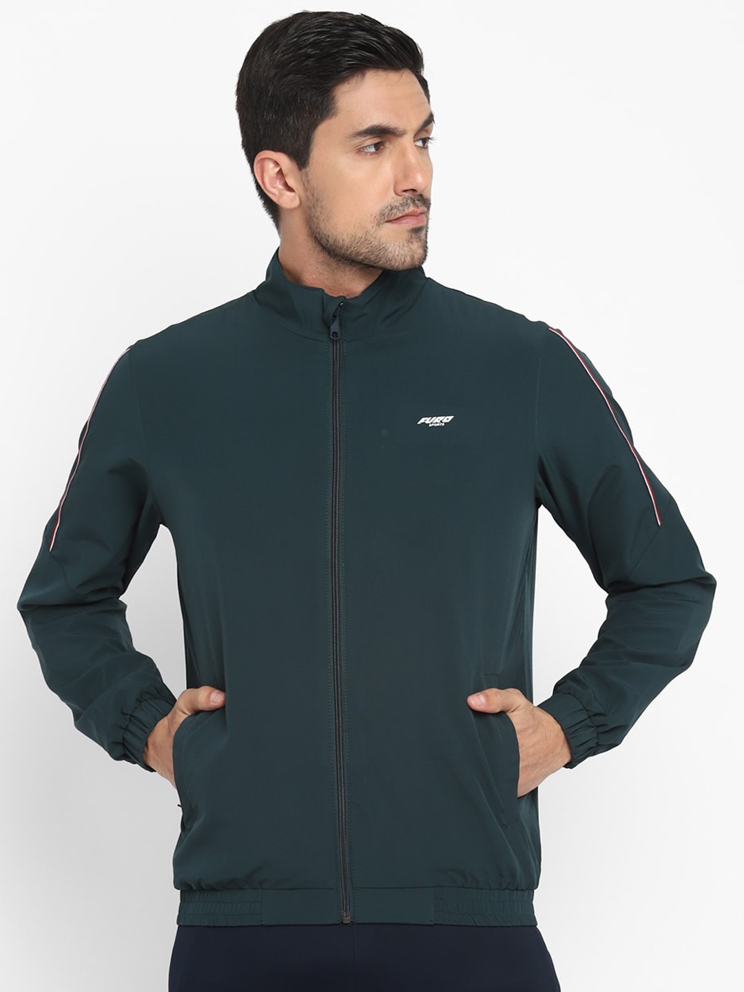 

FURO by Red Chief Men Green Windcheater and Water Resistant Sporty Jacket