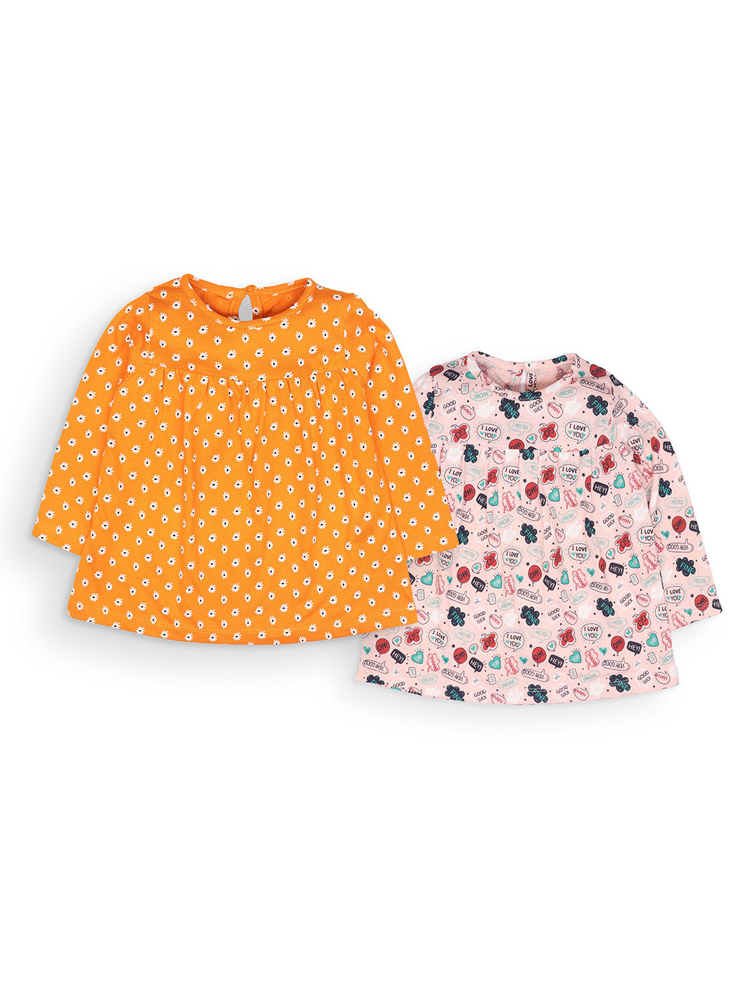 

Little Carrot Pack of 2 Orange A-Line Dress